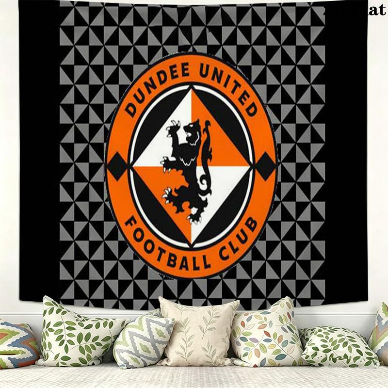 Dundee United FC Wall Tapestry Aesthetic Wall Hanging Printed Fabric Blanket Decorative Tapestries for Bedroom Living Room Home Decor