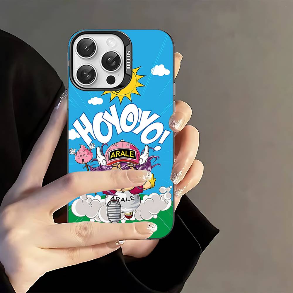 Cartoon Dr Slump Color Phone Case For IPhone 17 16 15 14 13 12 11 Pro Max Plus Pro Shell