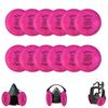 12 Pcs 2091 Particulate Filters For 6200 6800 7200 720p 7502 7500 Retainer Pink