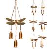 Vintage Dragonfly Wind Chime Weather-proof Indoor Outdoor Garden Patio Metal Dragonfly Hanging