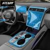 Для Hyundai Tucson NX4 - внутренняя центральная консоль автомобиля, прозрачная защитная пленка из ТПУ, аксессуары для ремонта против царапин