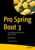 Книга Pro Spring Boot 3 : An Authoritative Guide with Best Practices