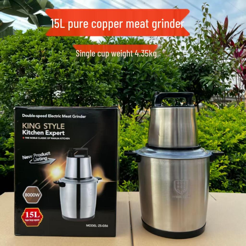 15 л ФУ Мясорубка из нержавеющей стали 110 В: Многофункциональный кухонный комбайн и овощерезка