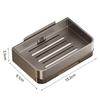 Metal Soap Box Drainable Soap Container Tray Durable Soap Dish  Bathroom Kitchen Sink Organizer