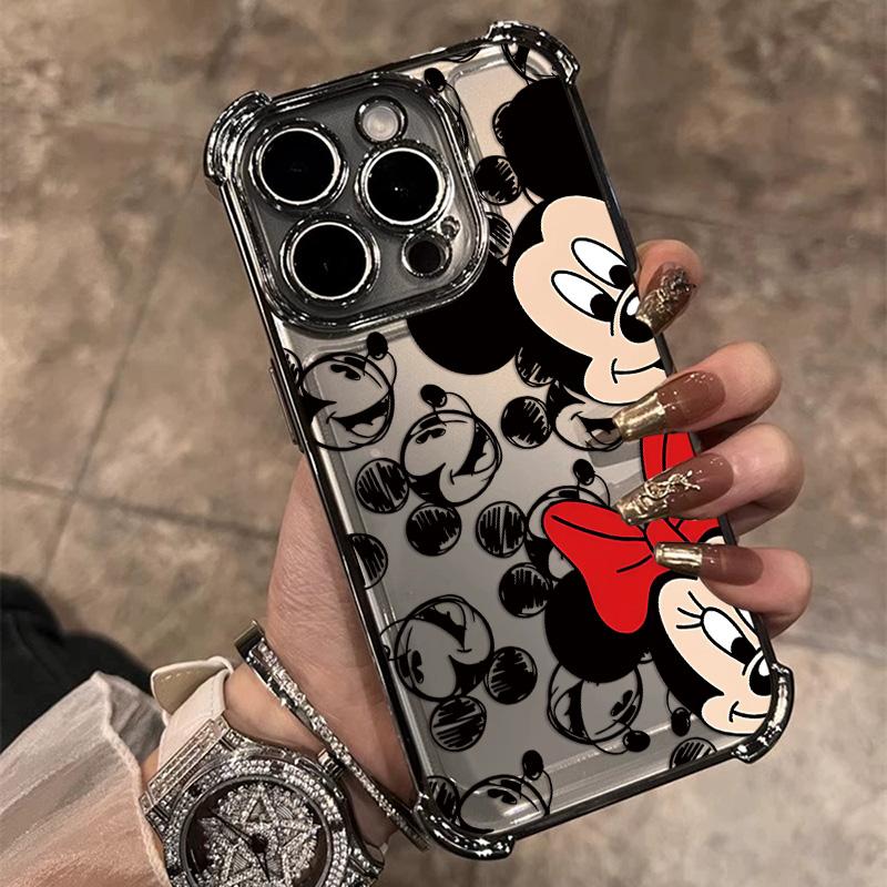 Граффити M-Микки Минни Покрытие Чехол для телефона Для iPhone 17 17e 16e 16 15 14 13 12 11 Pro Max X XR XSMax Mini Air Plus Противоударный