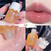 Candy Color Jelly Lip Gloss Glass Mirror Moisturizing Lip Glaze With Fine Glitter Lip Balm