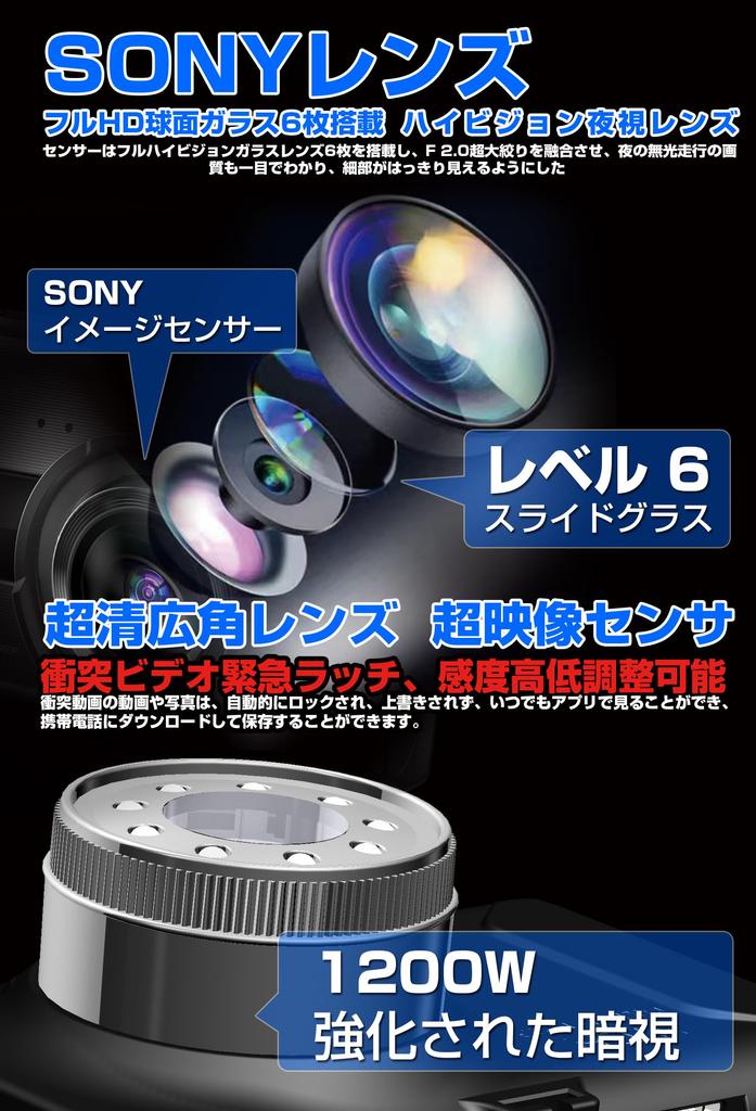 Видеорегистратор с двумя камерами спереди и сзади, 1296P, сверхширокоугольный объектив на 170 градусов, карта на 32 ГБ в комплекте, 3-дюймовый ЖК-экран