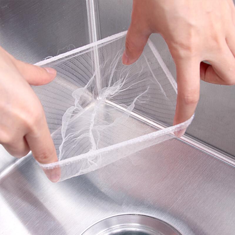 Baijie Kitchen Sink Strainer Disposable Drain Filter Mesh for Sink And Dishwashing Basin, Garbage Catcher, 300 Pieces