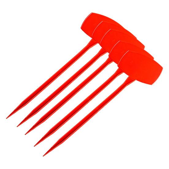 5 шт. Бирки для растений многоразовые пластиковые Т-образные этикетки для растений маркеры для растений