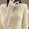 Sweater for Women Autumn Winter Lightweight Warm Knitted Stretchy Long Sleeve Tops