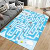 Arctic Animal Maze Design Carpet Suitable for Living Room and Bedroom Sofa Non-Slip Play Mat