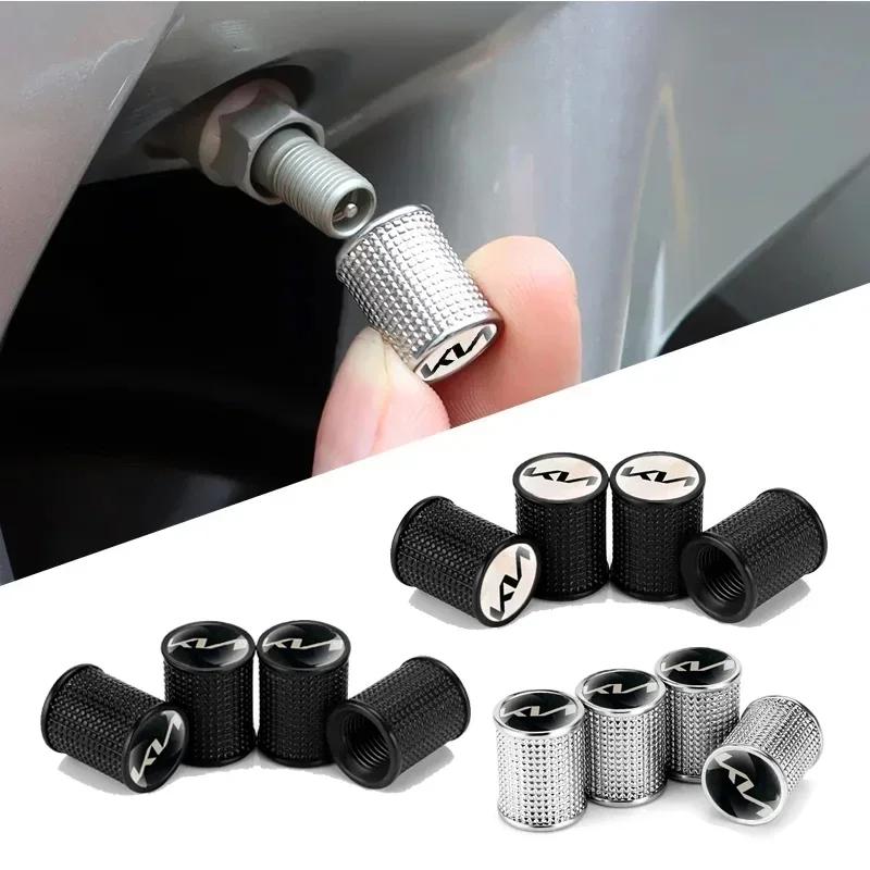 4pcs Car Wheel Tire Valve Stem Caps Rim Sticker for KIA Rio K3 K5 K9 Ceed Cerato Pegas Sorento Soul Sportage Morning Accessories YO7