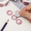 Stationery Party Supplies Secret Code Cover Labels Adhesive Paper Round Shape Scratch Off Sticker