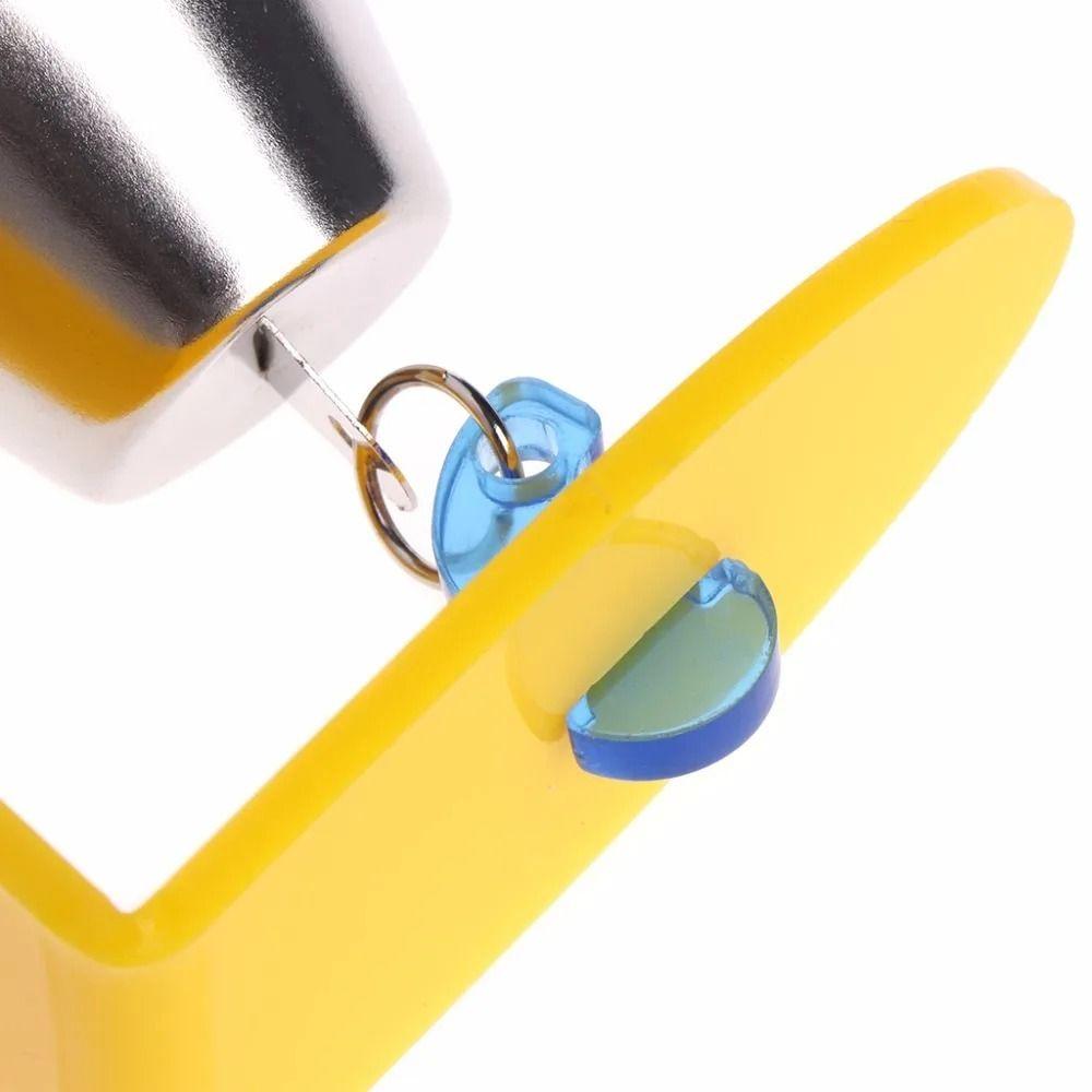 Hanging Parrot Bell Toys Acrylic/Metal Bird Chew Toy for Parakeet Parrots