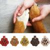 Pet Hair Keepsake Keychain Dog Cat Paw Shape Hair Storage Pendant Keychain Memorial Collection Keychain with Keyring Pet Memorial Gift