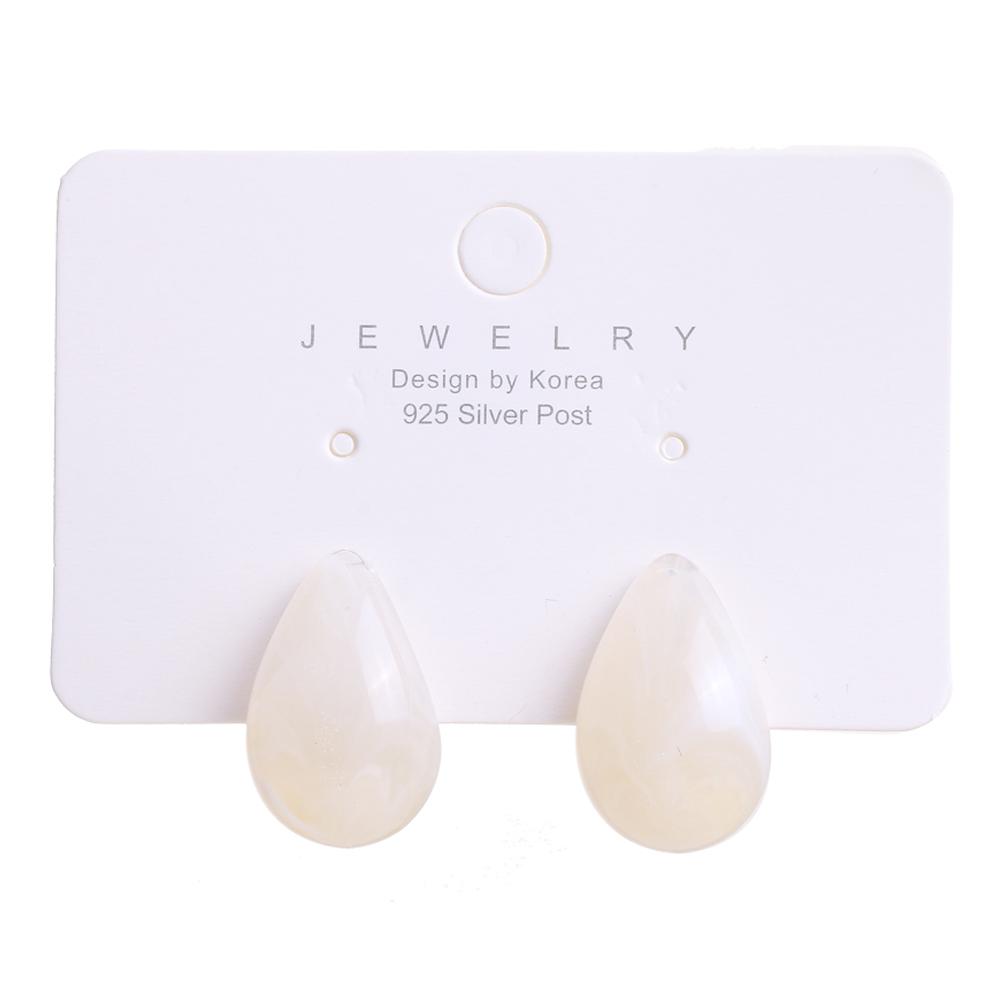 Resin Pattern Geometric Earrings Retro Fashion Temperament Cold Wind Earrings