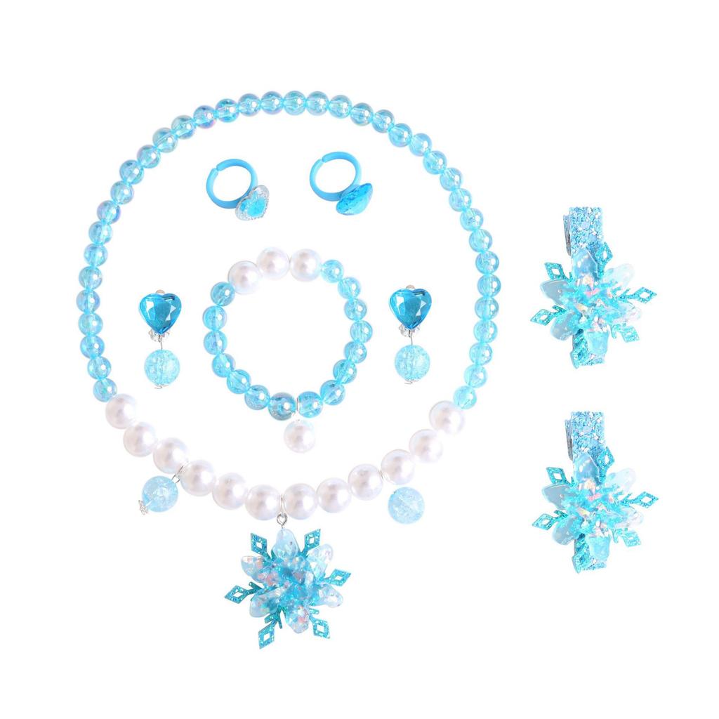Cross-border foreign trade Ice and Snow Queen dress Fluffy yarn dress with cape Frozen Princess Elsa dress