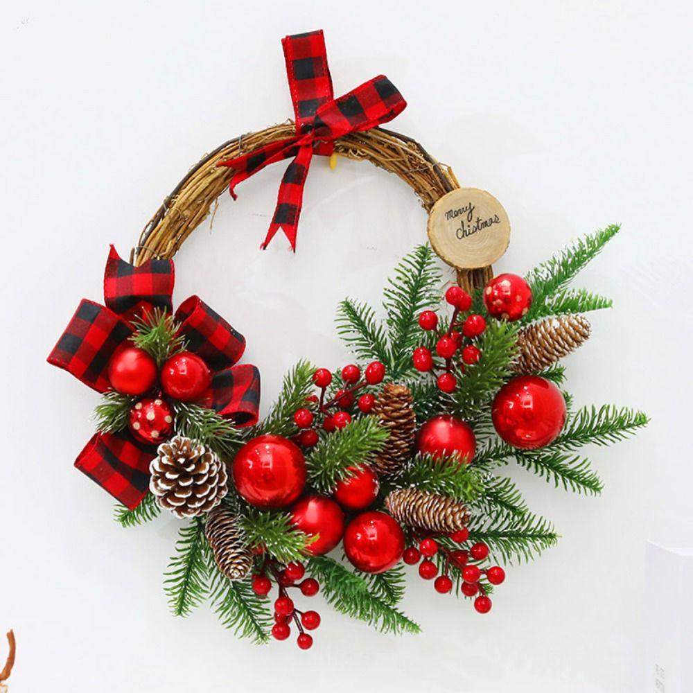 Изысканный искусственный рождественский венок DIY настенный цветочный венок декор на День благодарения
