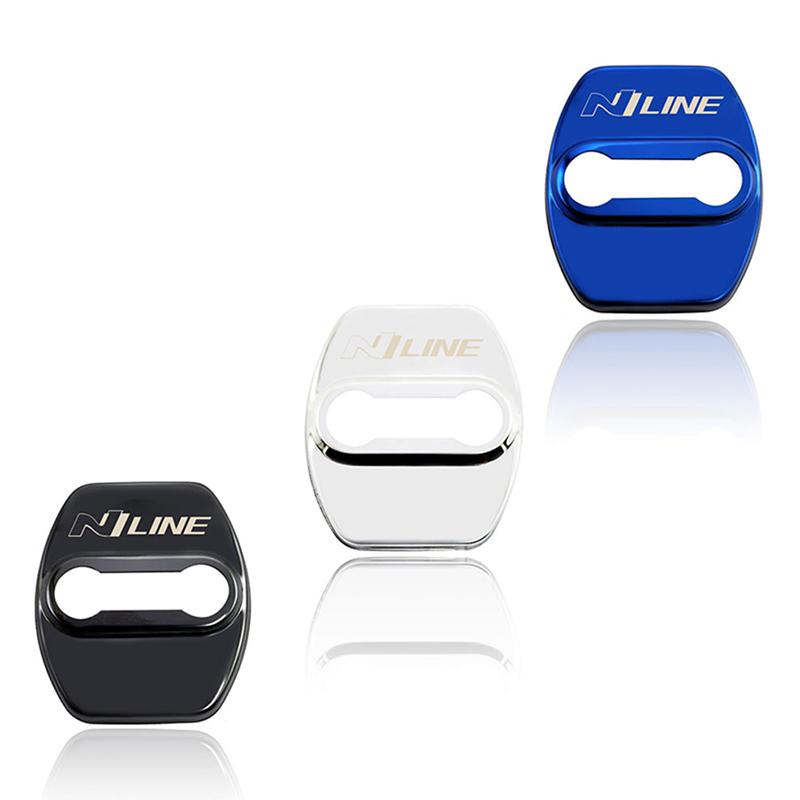 Дверной замок из нержавеющей стали, автомобильные аксессуары для Hyundai nline tucson kona sonata veloster i30 i20 n elantra Car