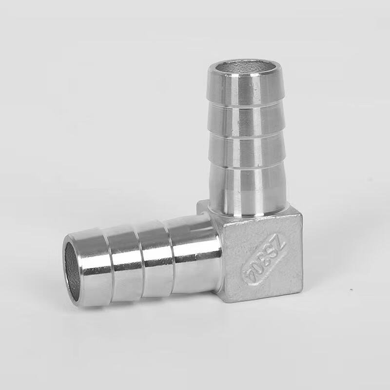 Chaiba 304 Stainless Steel 90 Degree L-Type Hose Barb Elbow Fitting