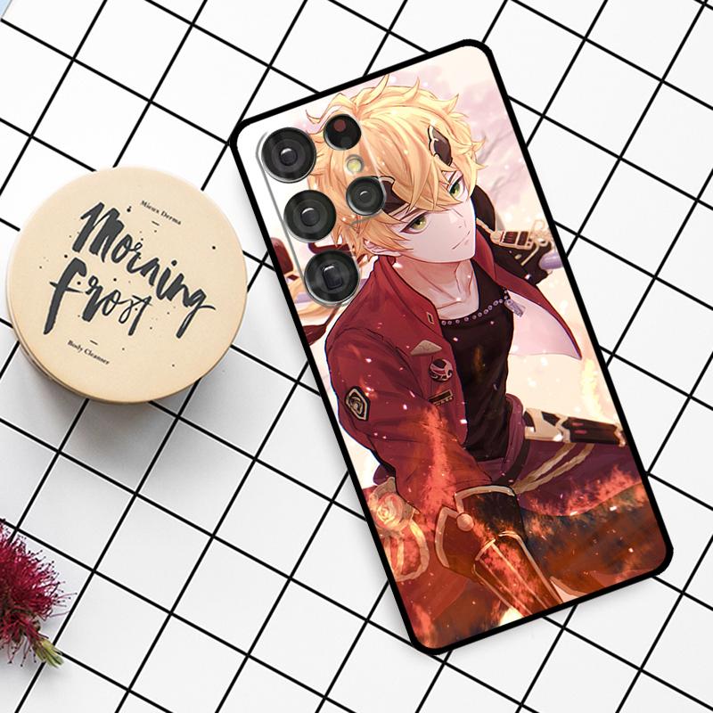 Чехол Genshin Impact Тома для Samsung Galaxy S24 FE S20 FE S21 S22 S23 S24 S25 Ultra S9 S10 S25 Plus