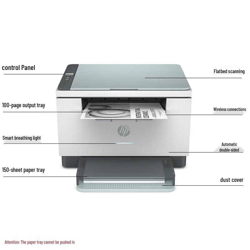 HP LaserJet MFP M233dw Wireless Duplex Laser All-in-One Printer CN plug (adapter included)
