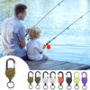 1/8Pcs Retractable Keychain with Steel Wire Rope Carabiner Badge Reel Holder Clip Key Ring Heavy Duty Outdoor Camping Climbing Anti-lost Buckle
