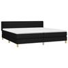 3130459 vidaXL Divan Bed with Mattress Black 200x200 Cm Fabric