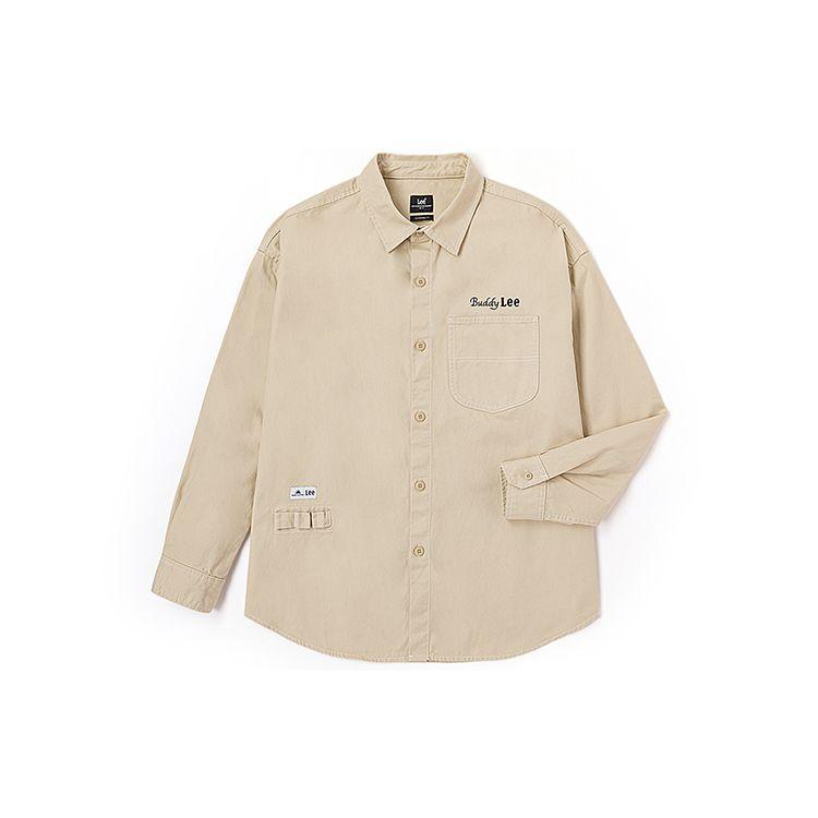 Серия Buddy Lee FW23 Рабочая рубашка для улицы Унисекс Светло-хаки LUT006233201540A03034