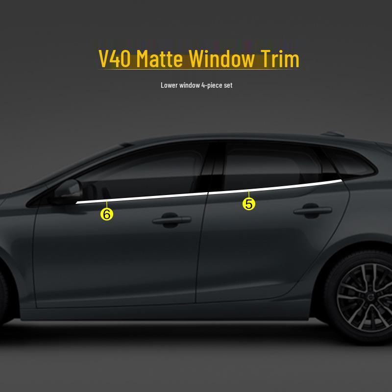 Volvo S60L/XC60/V40 Stainless Steel Window Trim & Decorative Strip
