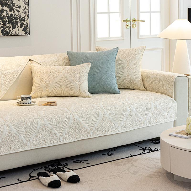 Подушка для дивана, хлопковая универсальная ткань для четырех сезонов, нескользящая ткань для дивана, нескользящая подушка для дивана