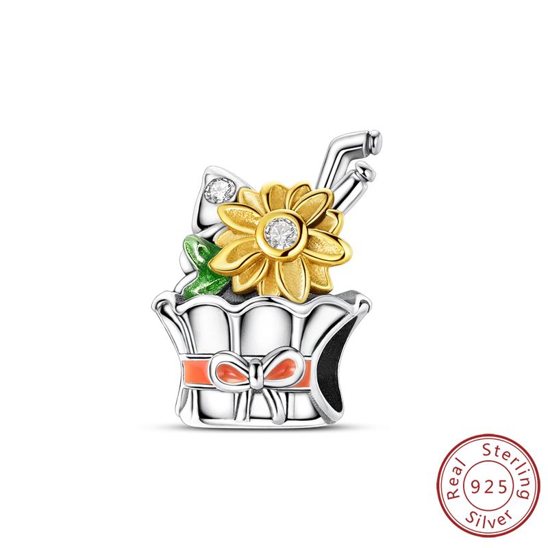 Оригинальные медные шармы, бусины, подвески, кленовый лист, белка, бабочка, кошка, бусины, подходят для браслетов, женское ювелирное украшение, аксессуар