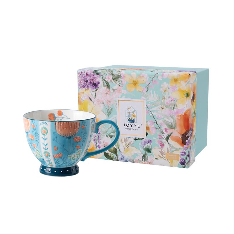 JOYYE Hand-Painted Jungle Ceramic Mug