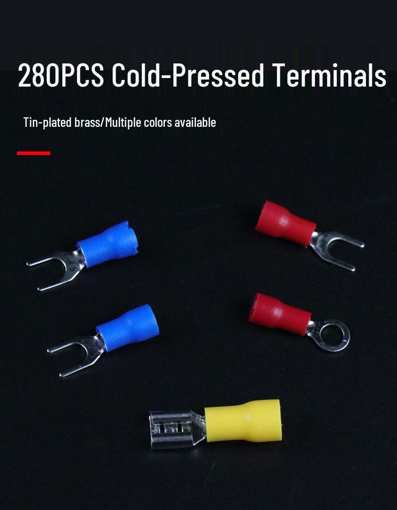 Набор холоднопрессованных клемм - 280 штук | Горячий продукт для трансграничной торговли