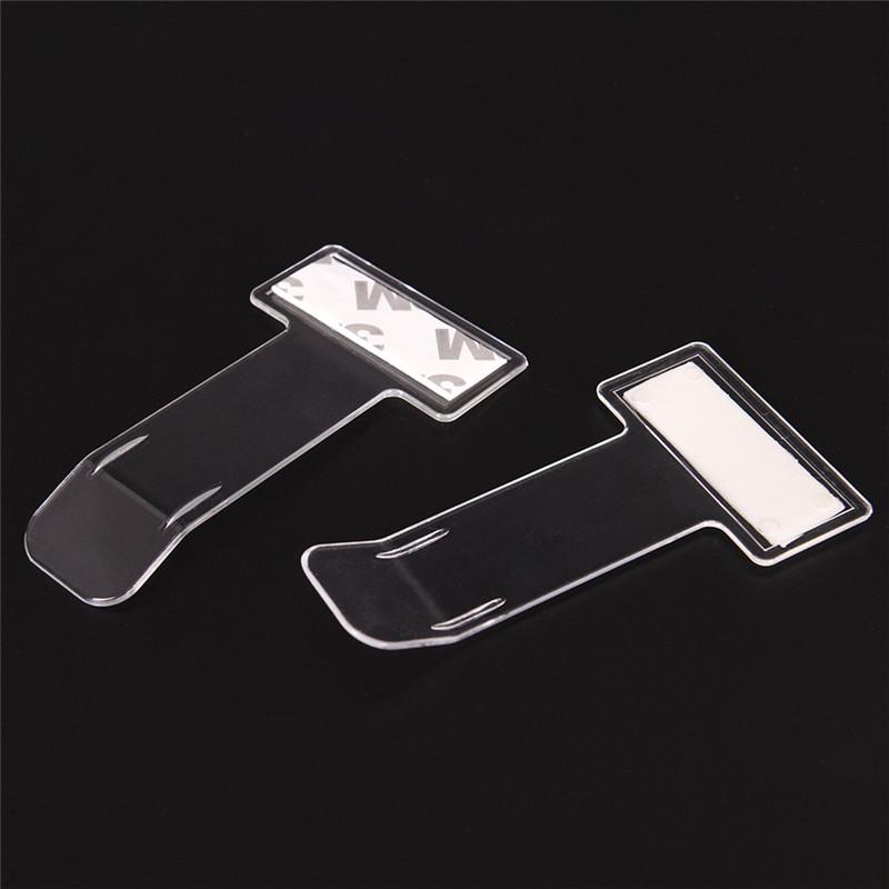 5 шт. портативный держатель для парковочного талона на лобовое стекло автомобиля, прозрачный держатель для разрешения, наклейка-клипса