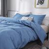 Nordic Solid Color Sanding Duvet Cover 220x240 Single Double Queen King Simple Bedding Set Pillowcase Bedclothes (No Bed Sheet)