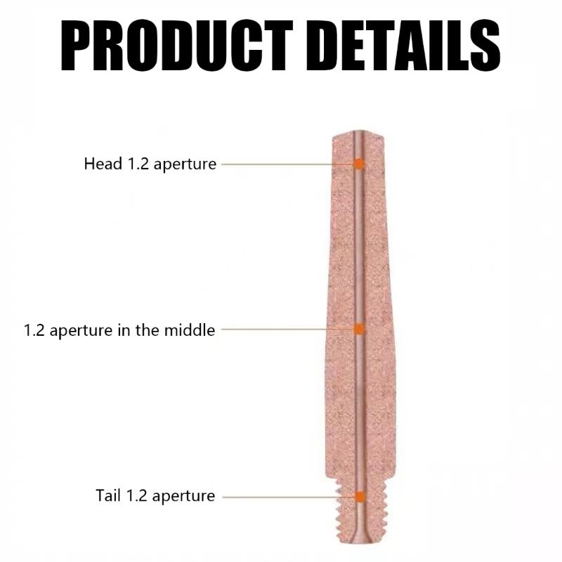 10Pcs/set Welding Torch Accessories Consumables 0.8/1.0/1.2mm MIG Torch Gas Nozzle Tip Holders Welding Equipment