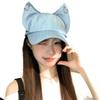 Y2k Cat Ears Baseball Cap Sunscreen Sun Hat Korean Women Peaked Cap  Spring Summer