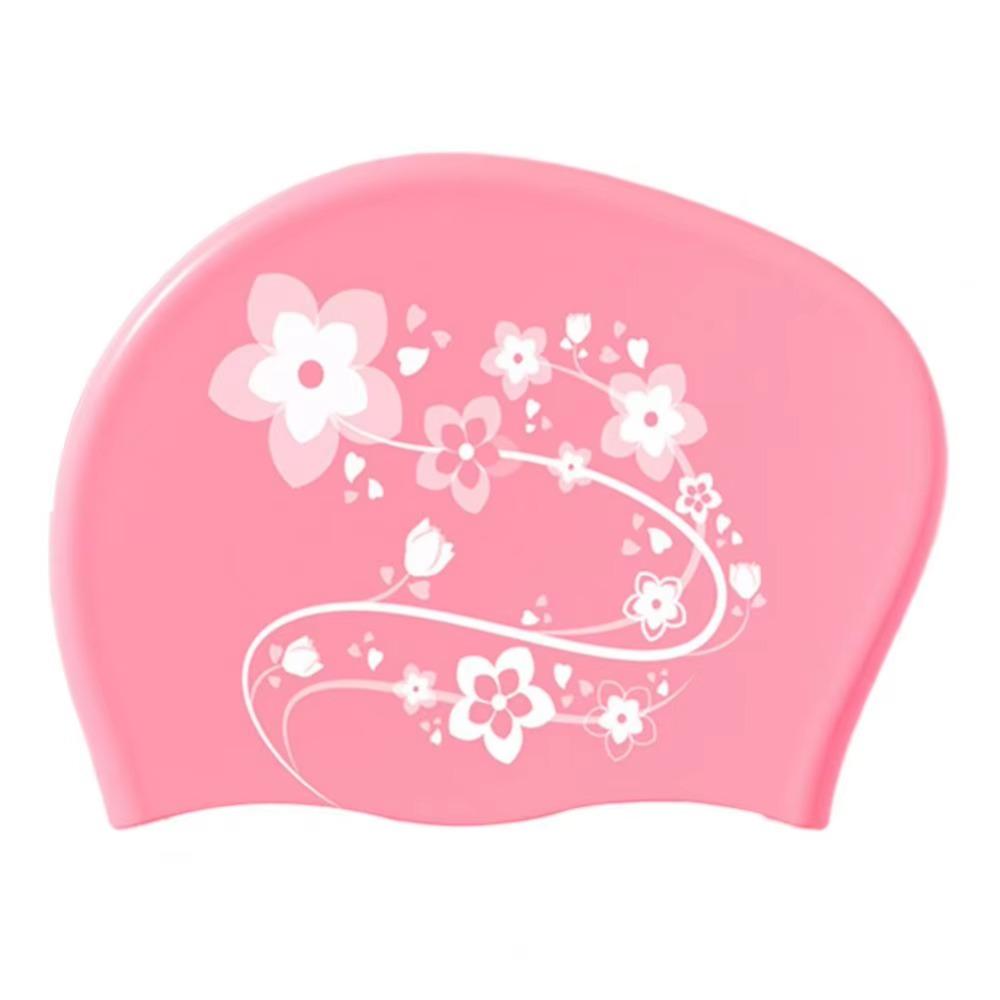 Soft Flower Swim Headgear Elastic Snorkeling Cap Surfing Hat Floral Diving Hat  Surfing