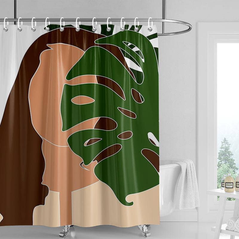 Американский Инс Занавеска для душа Абстрактная иллюстрация Занавеска для ванны Отель/Спа Перегородка для уединения 180X 200См 240 X180См