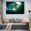 Abstract Clock Violin Butterfly Hat Creative Art Canvas Print Painting Weird Surrealism Wall Picture Home Decoration Poster