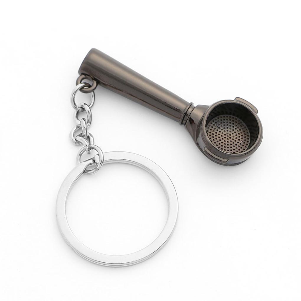 Keychain 2-piece set (black) AirPod car keyring