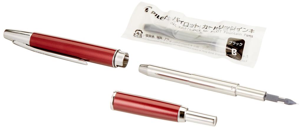 Pilot Fountain Pen Capless Decimo Extra Fine Point Red FCT-15SR-R-EF