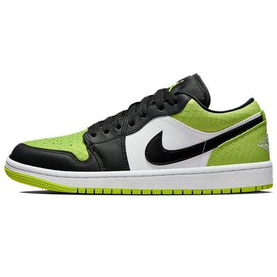 Air 1 Low SE Vivid Green Snakeskin Женские кроссовки Черный Белый DX4446-301
