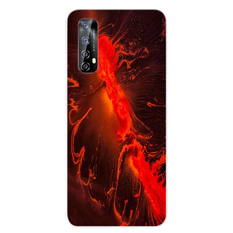 For OPPO Realme 7 Case RMX2151 Bumper Silicone TPU Soft Phone Cover For OPPO Realme 7 RMX2155 Realme7 Case Cartoon fundas Coque