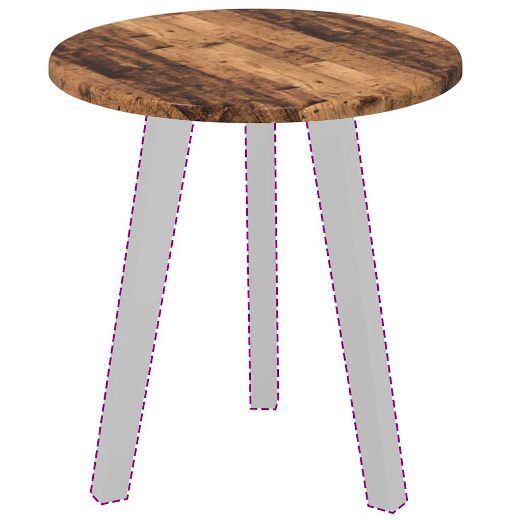 Tabletop Ø 40 x 1.5 cm Round Engineered Wood Reclaimed Wood