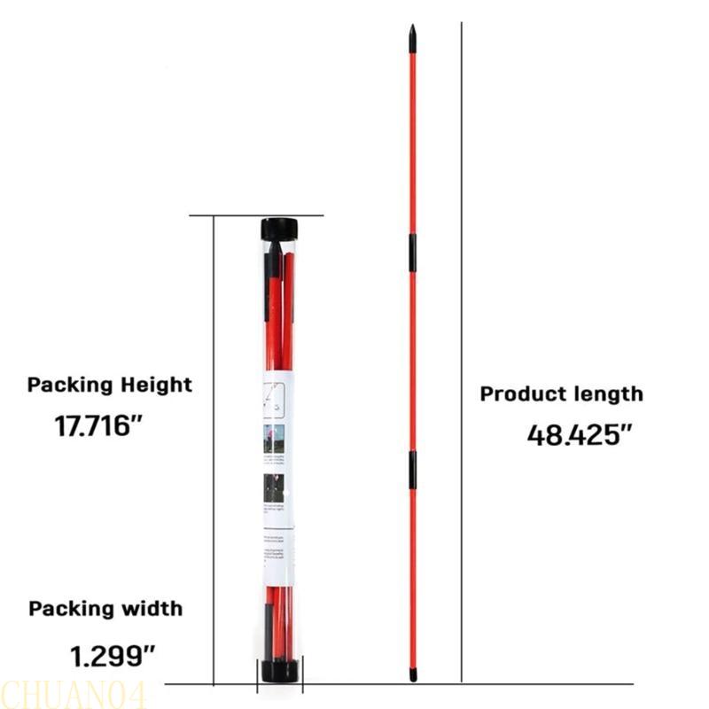 2Pack Collapsible Golf Alignment Stick Practice Rods Swing Trainer Foldable Posture Corrector with Tube Case Golf Training Tool