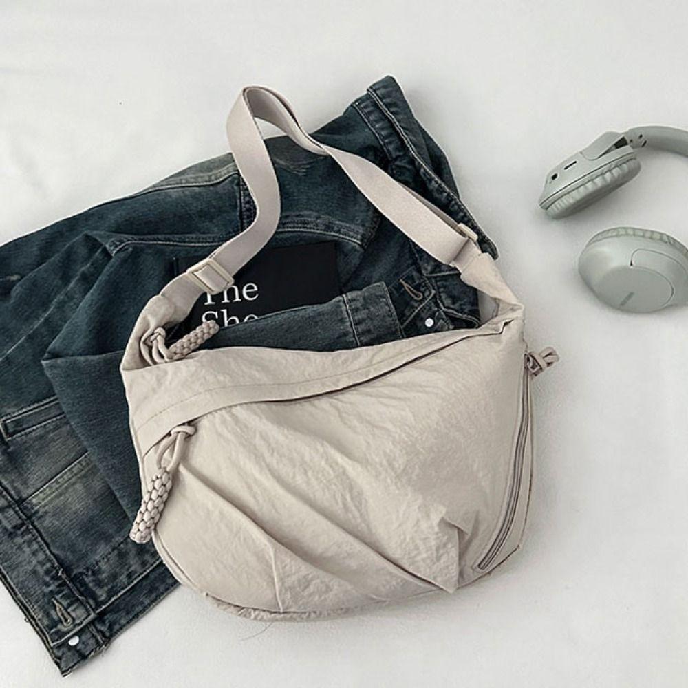 Solid Color Women's Shoulder Bag Simple Single-shoulder Bag Fashionable Underarm Bag Work Travel