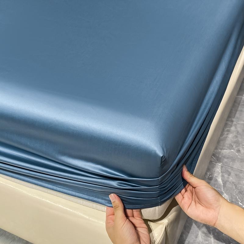 1000TC египетский хлопок роскошный комплект простыней 4/6 шт простыни однотонные плоские простыни с наволочками размер Queen King