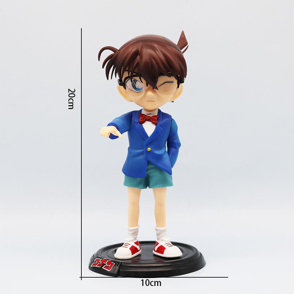 New Anime Detective Conan Figure Lk Kudou Shinichi Edogawa Konan Anime Action Figurines Pvc Collectible Model Statue Doll Kids T